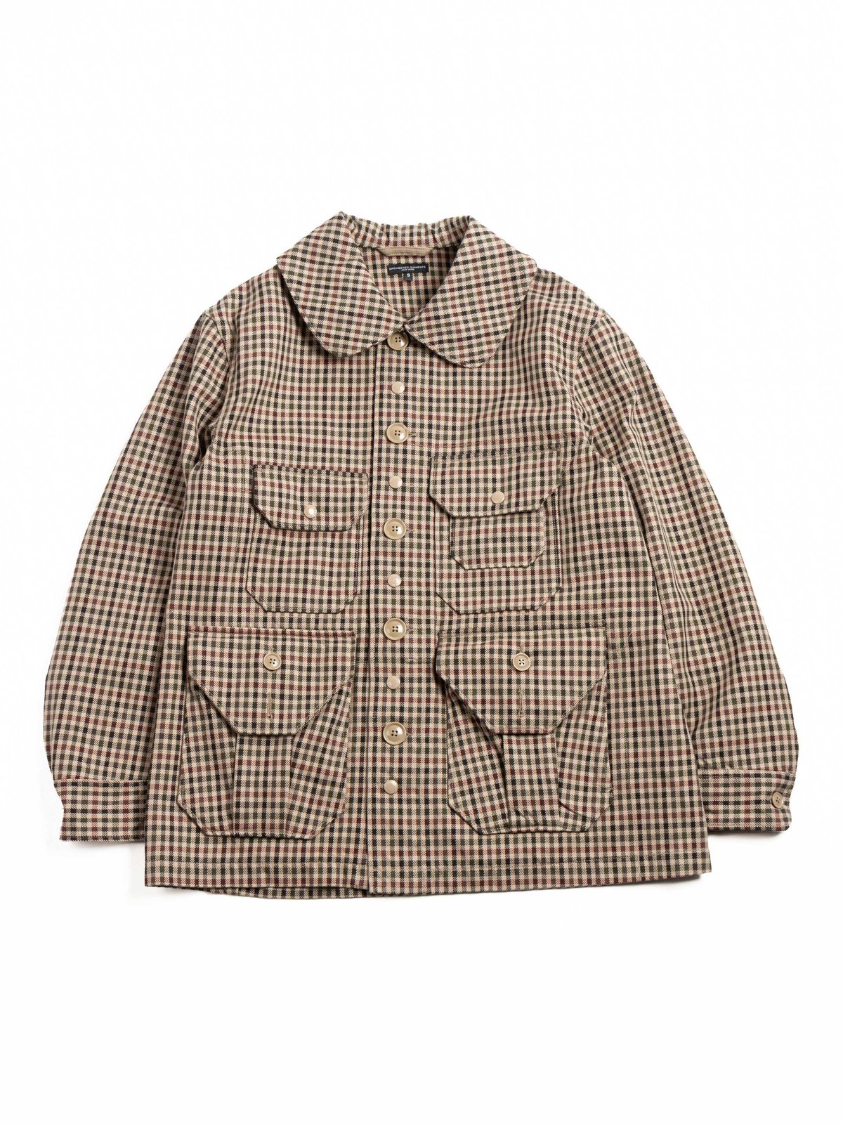CRUISER JACKET / BROWN / OLIVE HEAVY GUN&ndash;CLUB CHECK - Image 1