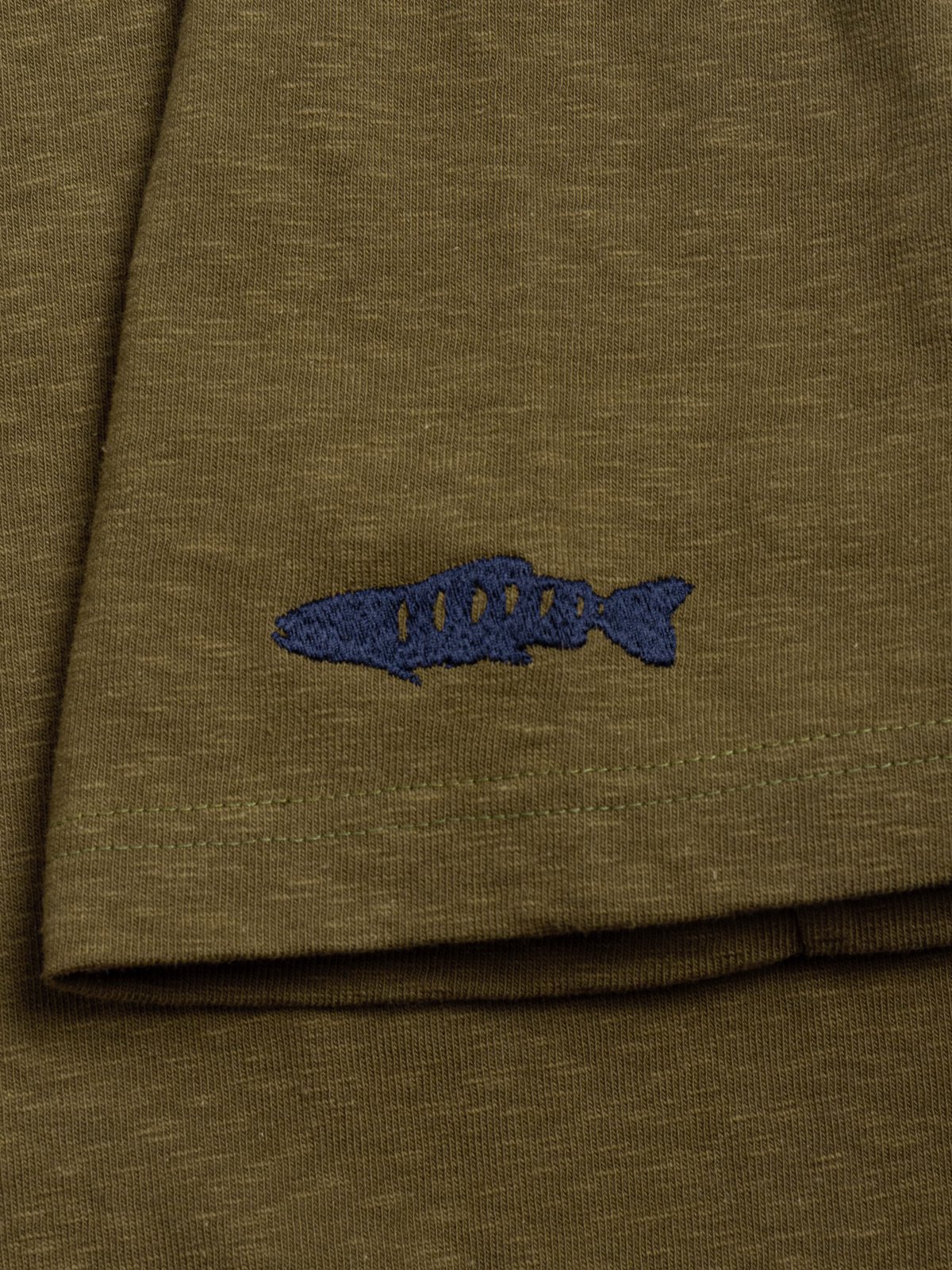 OLD COTTON ANGLER T&ndash;SHIRT FIELD DRAB - Image 4