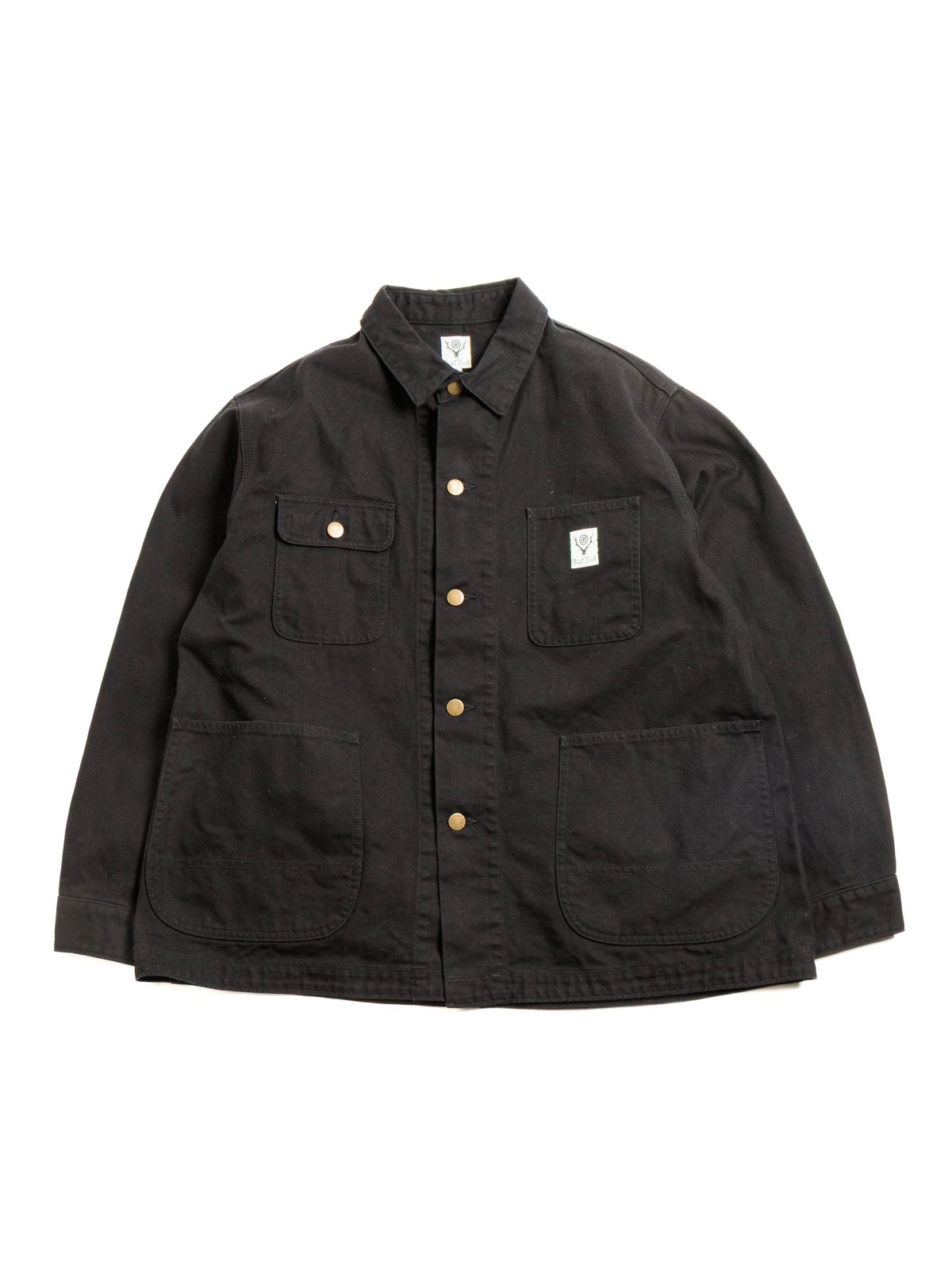 COVERALL 11.5oz COTTON CANVAS BLACK - Image 1