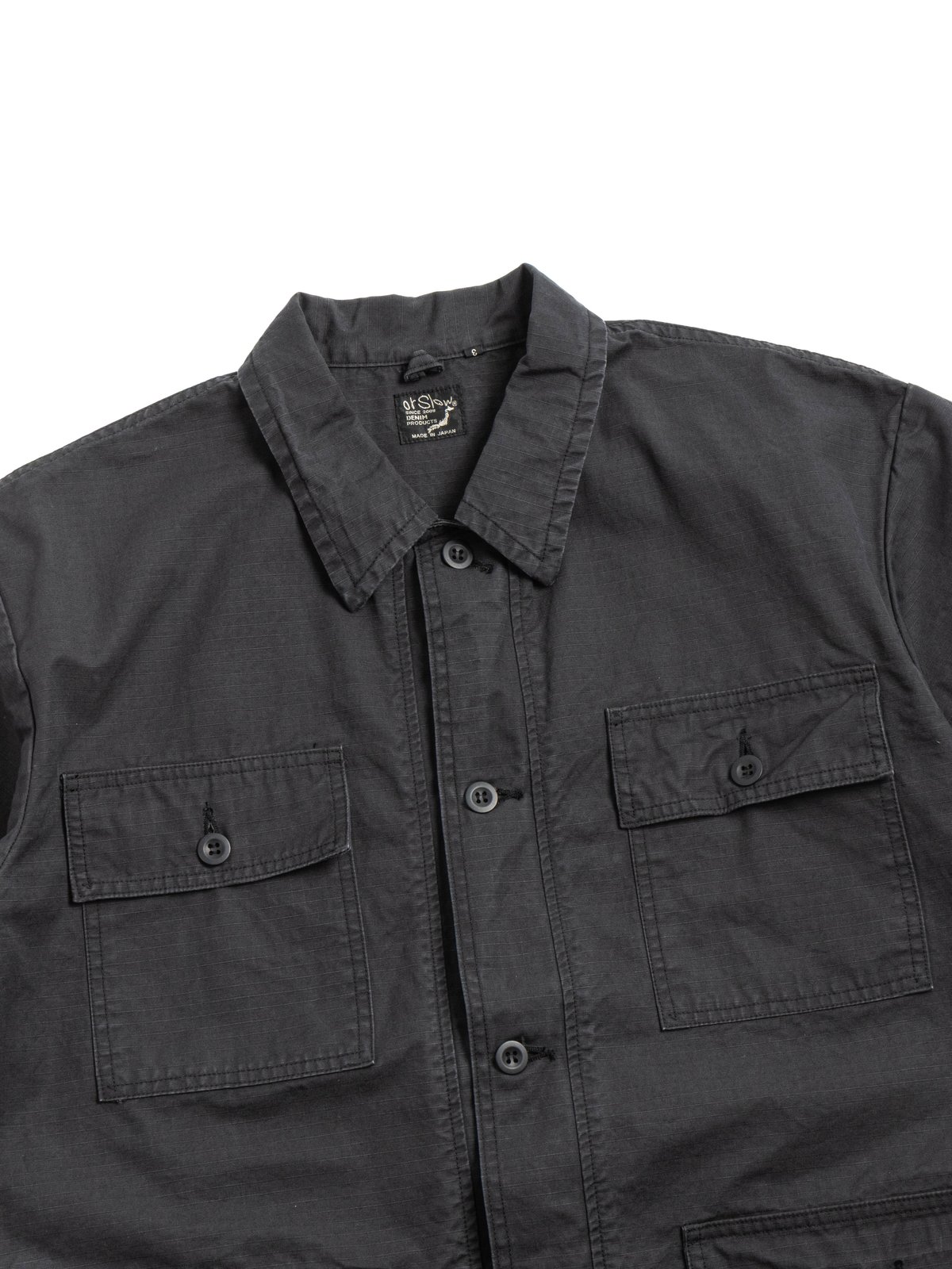 (8046) S/S UTILITY SHIRT RIPSTOP NAVY - Image 2