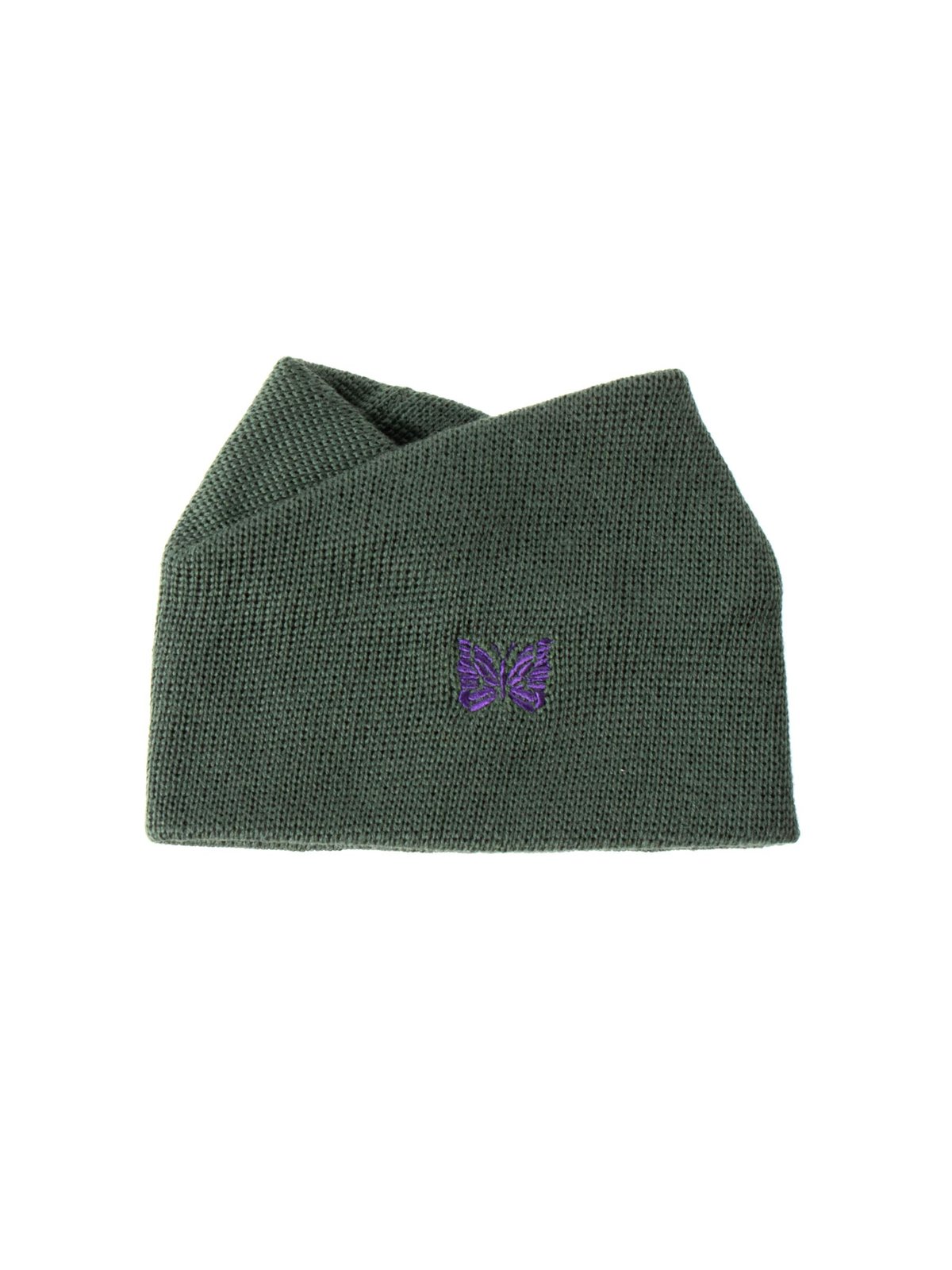 NECK WARMER MERINO WOOL OLIVE - Image 3