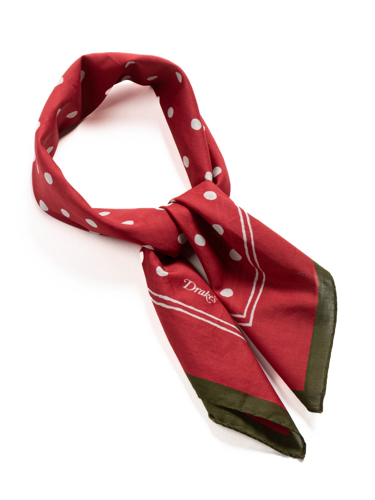 POLKA DOT BANDANA RED - Image 1