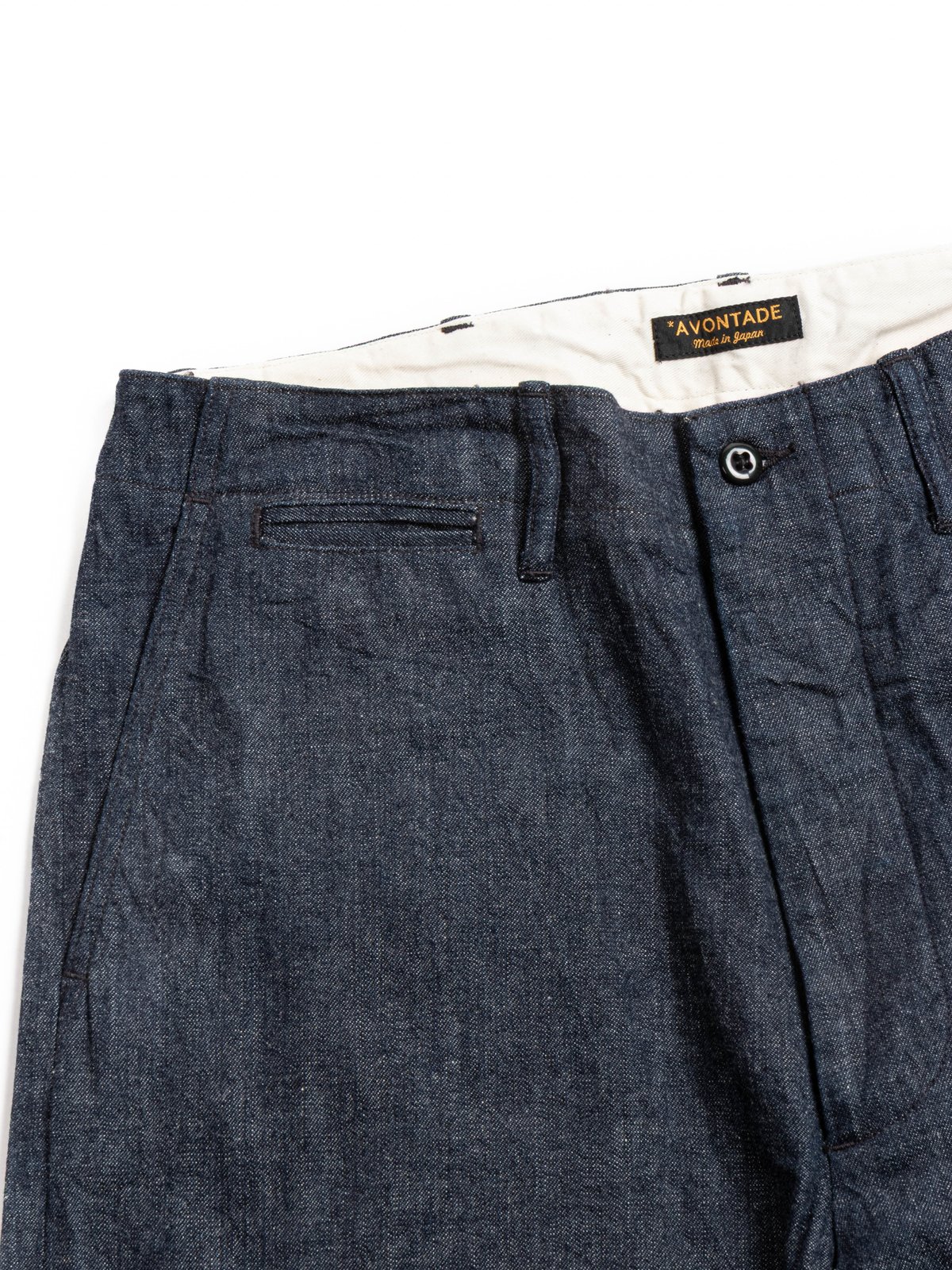 (VTD–0340–PT3) TYPE 45 CHINO TROUSER 10oz SELVEDGE DENIM INDIGO - Image 2