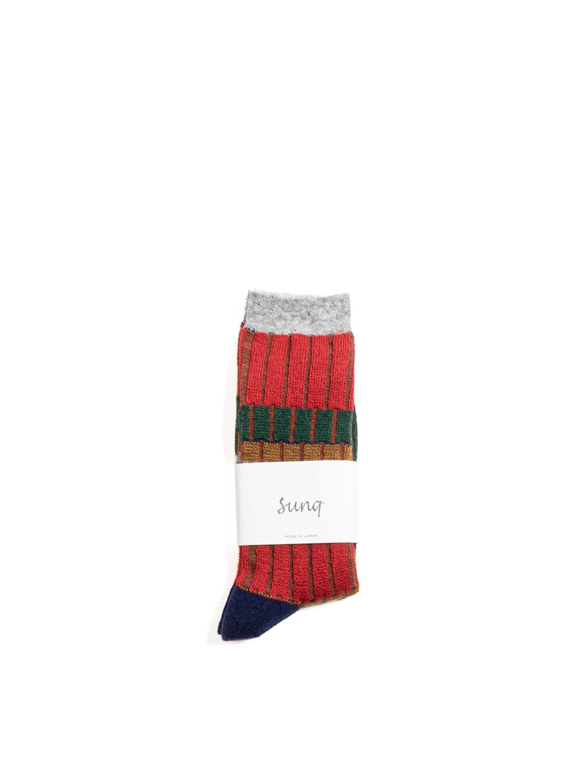 BLANKET CREW SOCK / WOOL CASHMERE BLEND / DRESS STEWART - Image 1