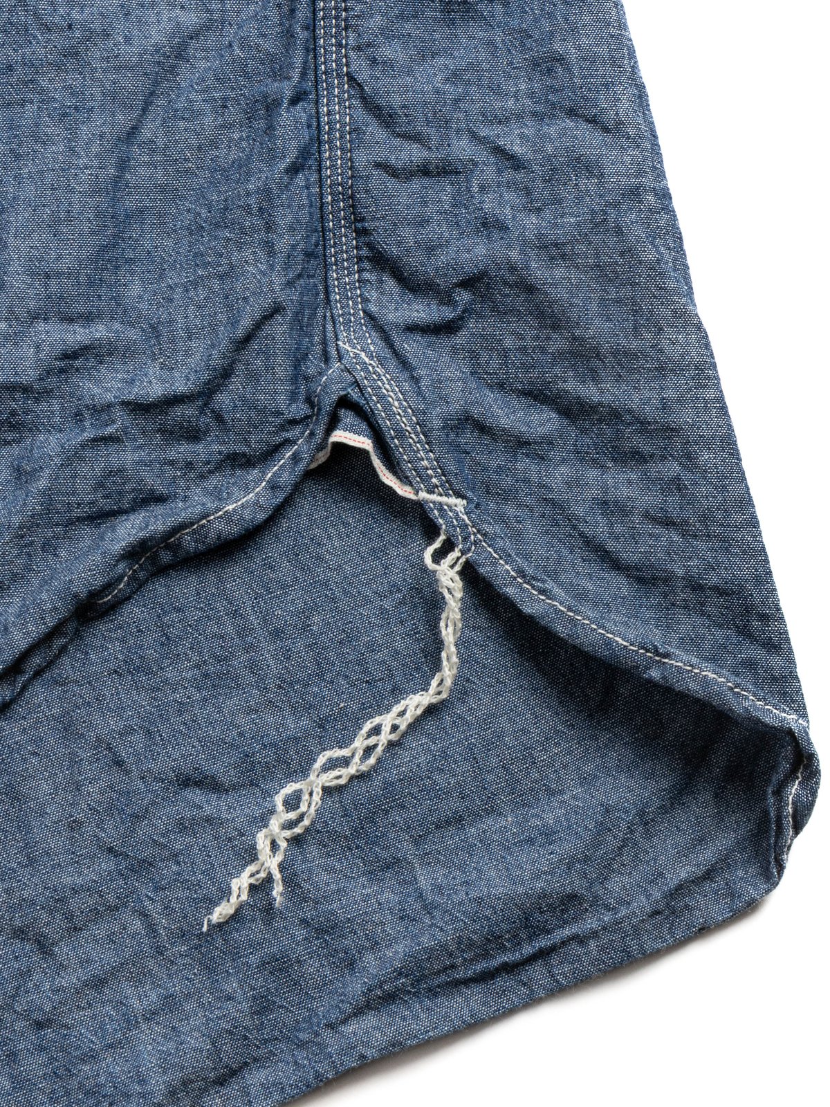 MS003R (01) BIG JOHN SELVEDGE CHAMBRAY WORK SHIRT - Image 4