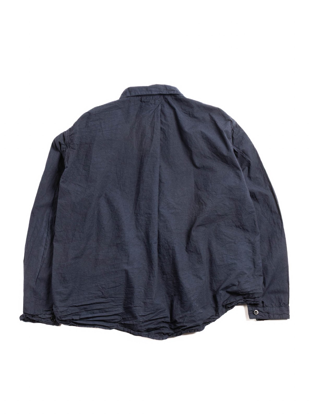 TYPE 468 FLIPPED COLLAR SHIRT ECRU LAWN HADAL BLUE - Image 6