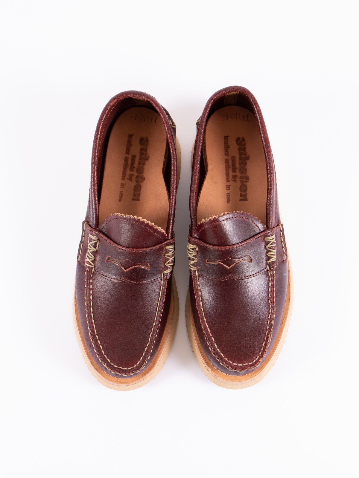 FO Wax Red Loafer Shoe Exclusive by Yuketen – The Bureau Belfast