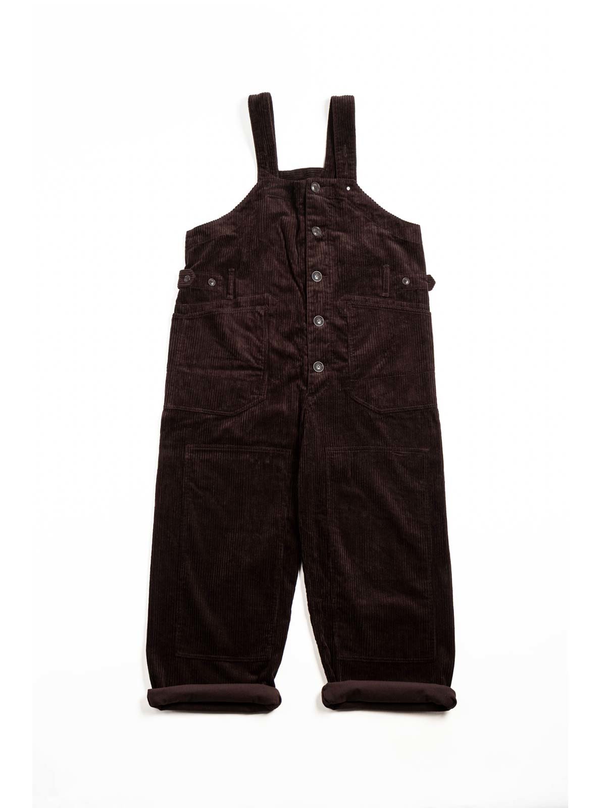 OVERALLS / DK.BROWN COTTON 4.5W CORDUROY - Image 1