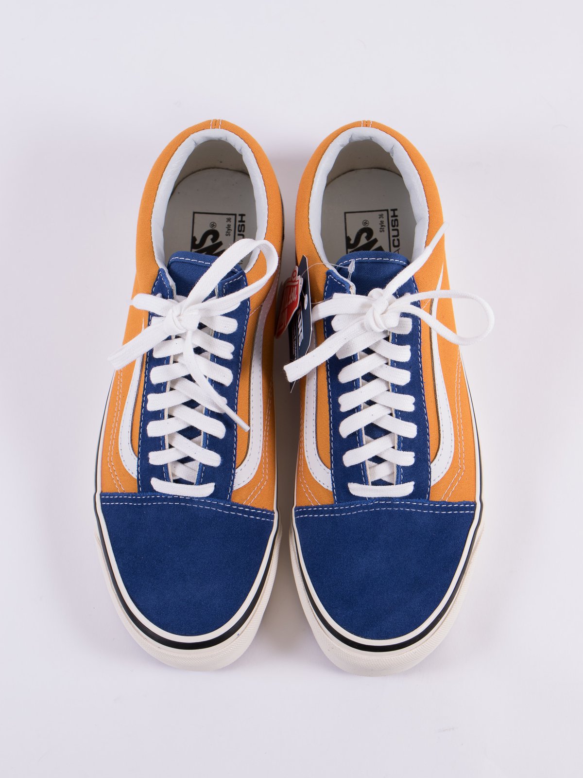 vans anaheim old skool sneakers in og blue and gold vans anaheim old skool sneakers in og blue and gold