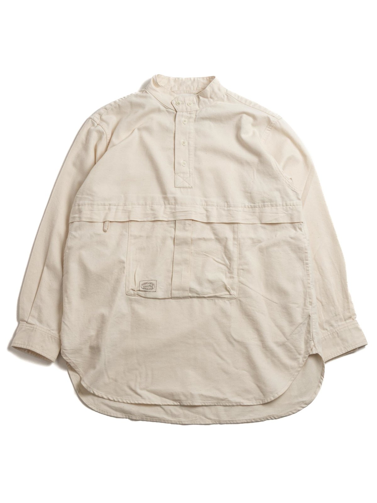 TAKIBI LIGHT DENIM UTILITY PULLOVER ECRU - Image 1