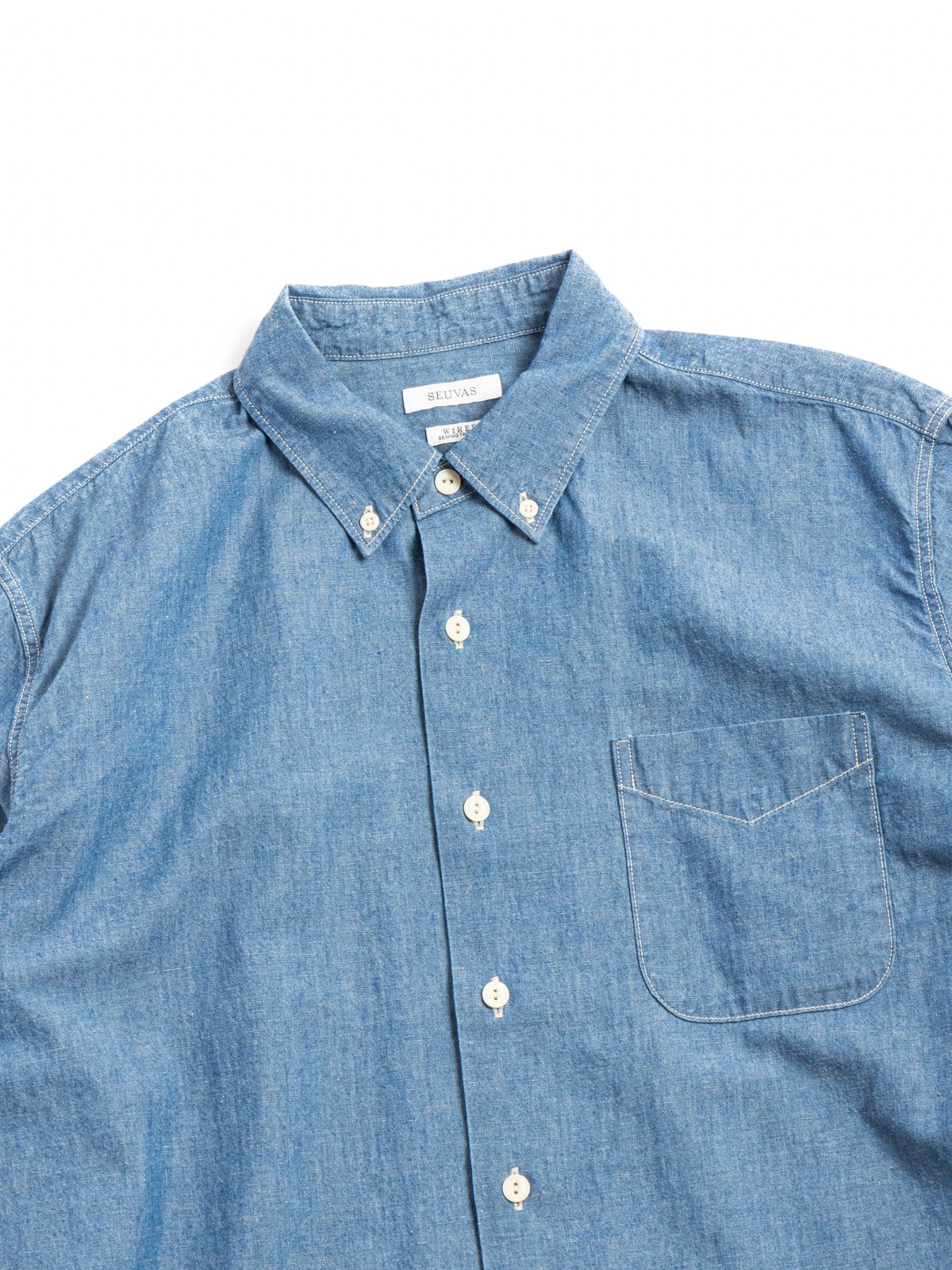 (SV&ndash;SH&ndash;030) CHAMBRAY L/S BD SHIRT BLUE - Image 2