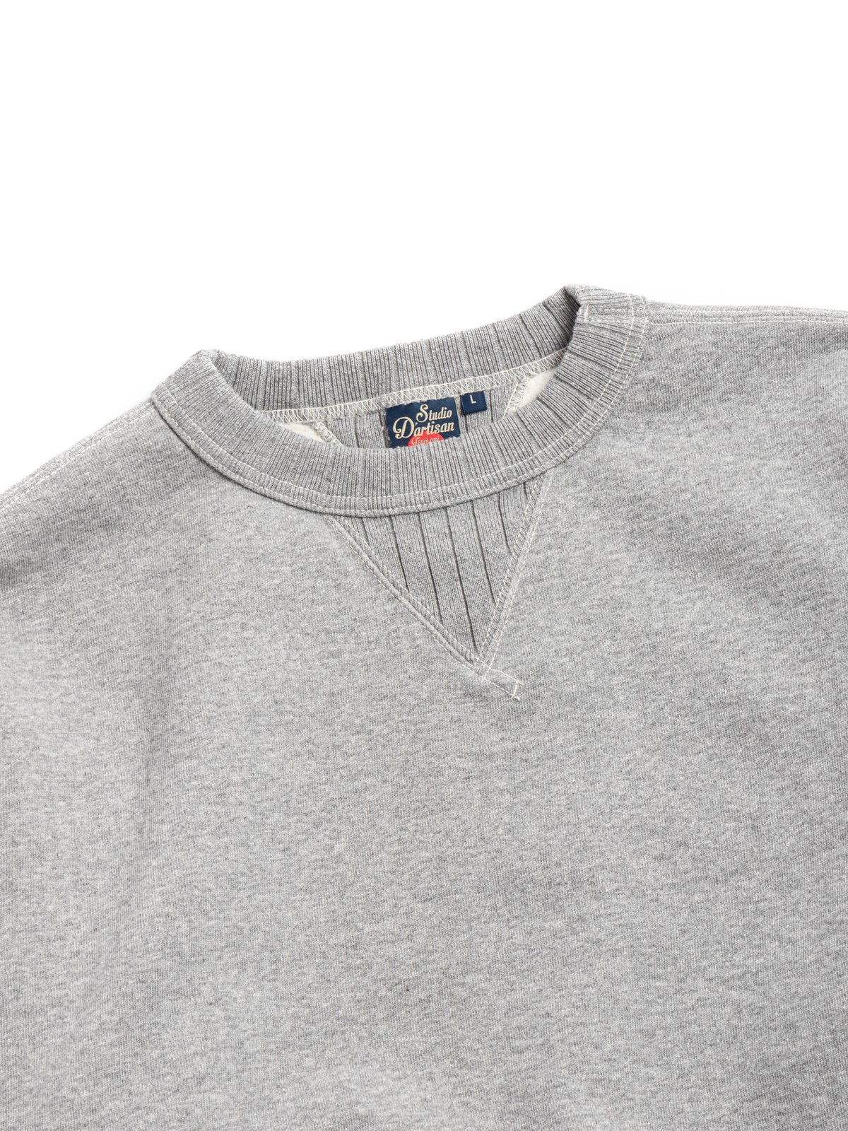 (D8188) STUDIO D&rsquo;ARTISAN LOOPWHEEL SWEATSHIRT M.GREY - Image 1