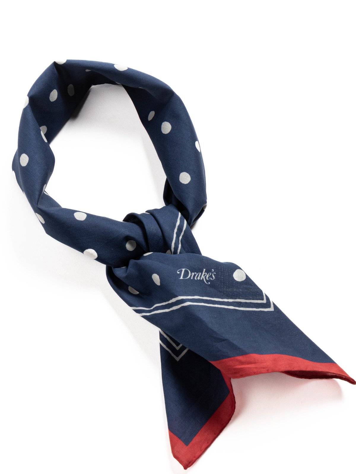 POLKA DOT BANDANA NAVY - Image 1