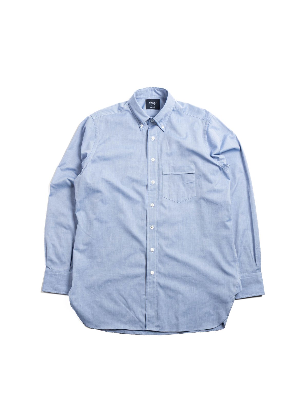 PINPOINT OXFORD BUTTON DOWN OXFORD SHIRT LIGHT NAVY - Image 1