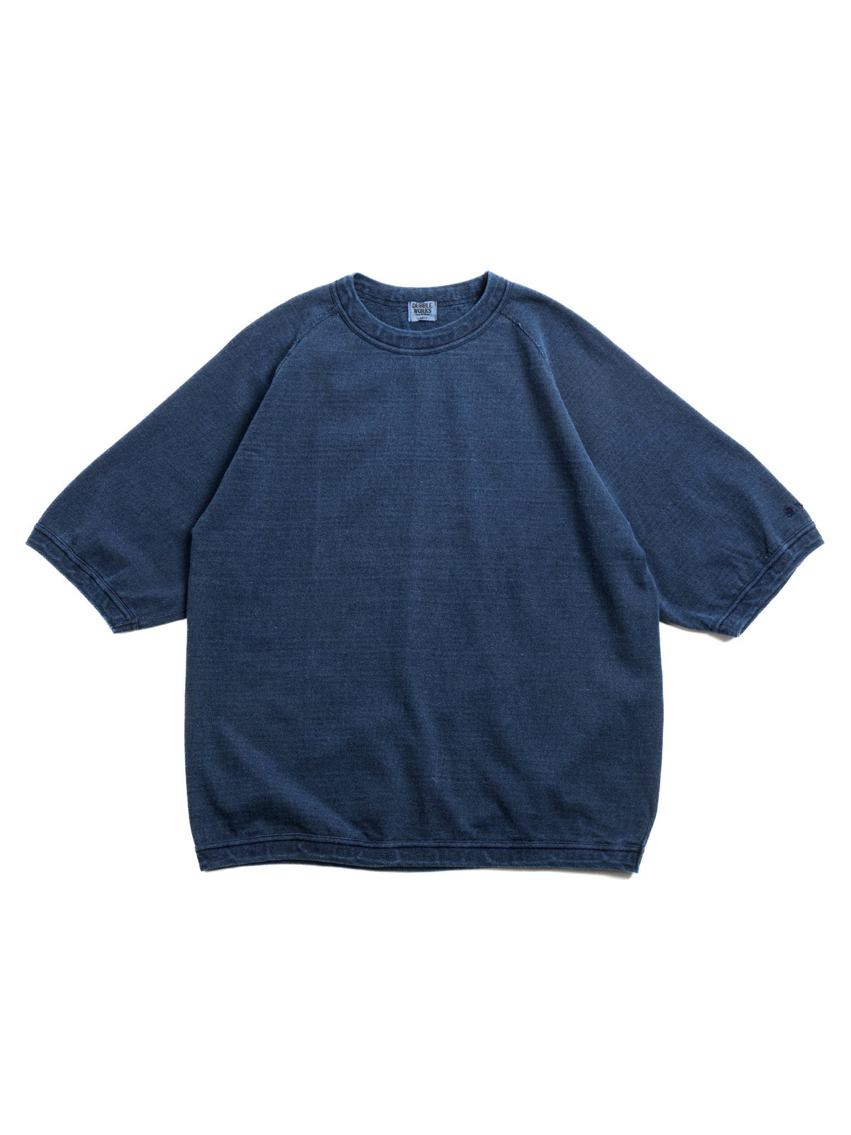 (LOT 37005IND) HEAVY WEIGHT RAGLAN SLEEVE TEE INDIGO - Image 1