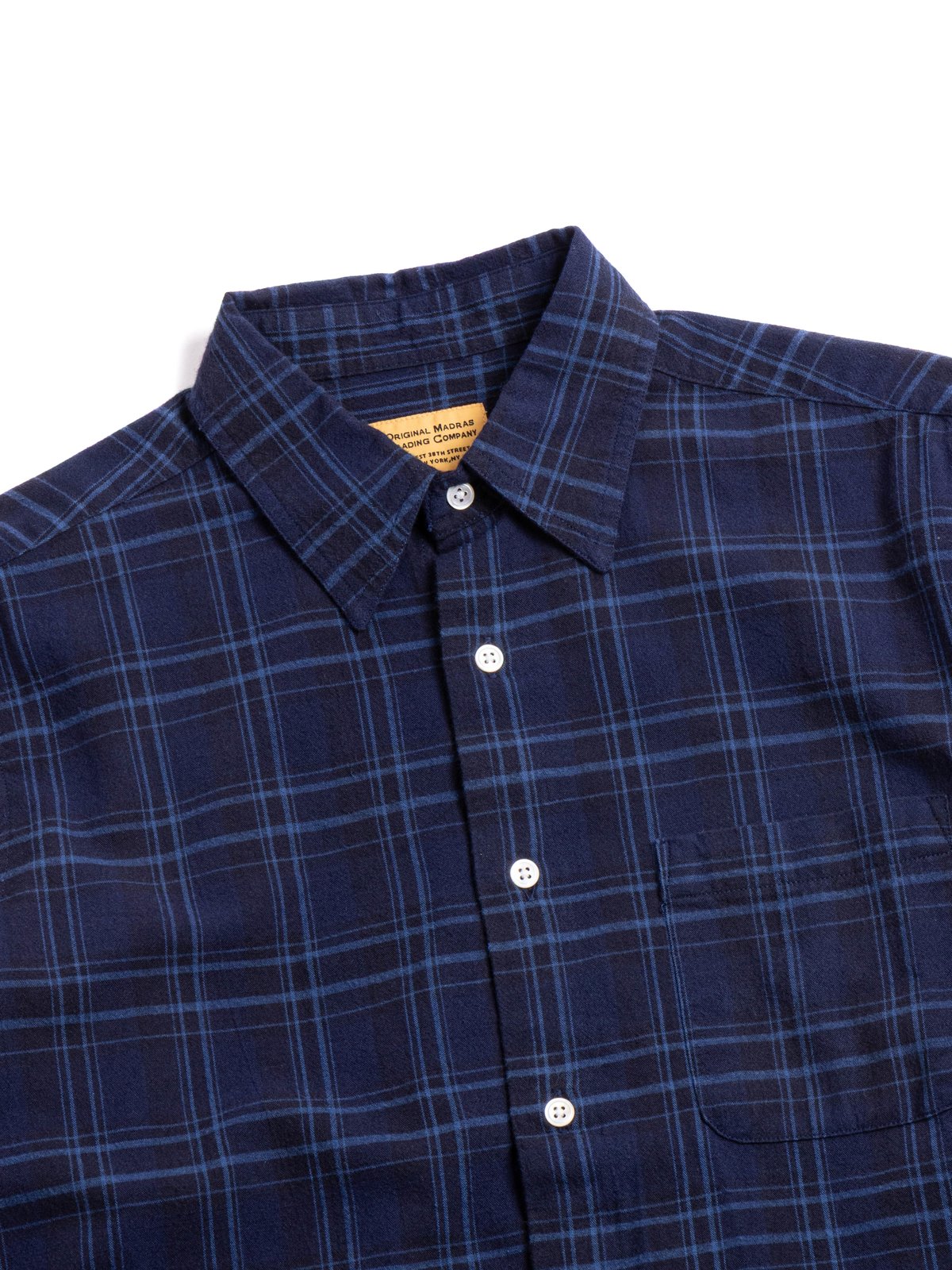 (OM45475.08) TBB HAND WOVEN WINTER MADRAS STRAIGHT HEM SHIRT - Image 2