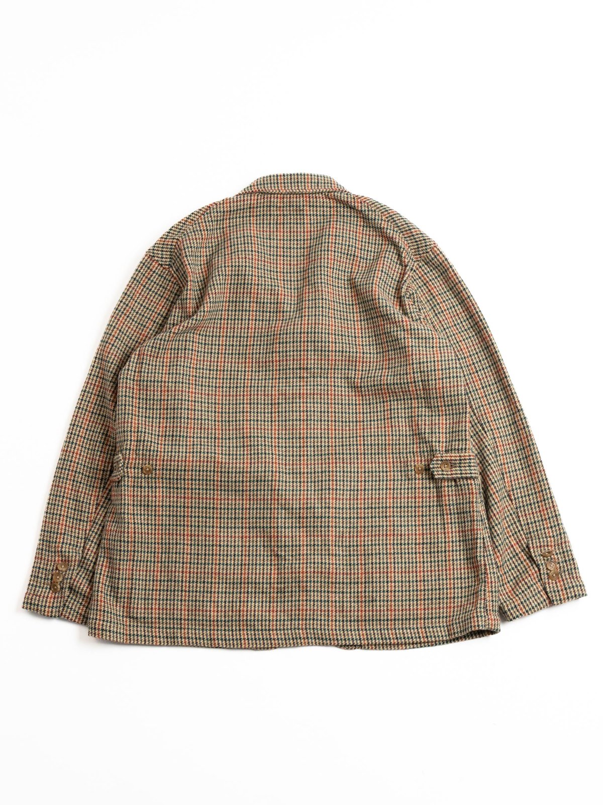 LOITER JACKET KHAKI ACRYLIC WOOL GUNCLUB CHECK by Engineered