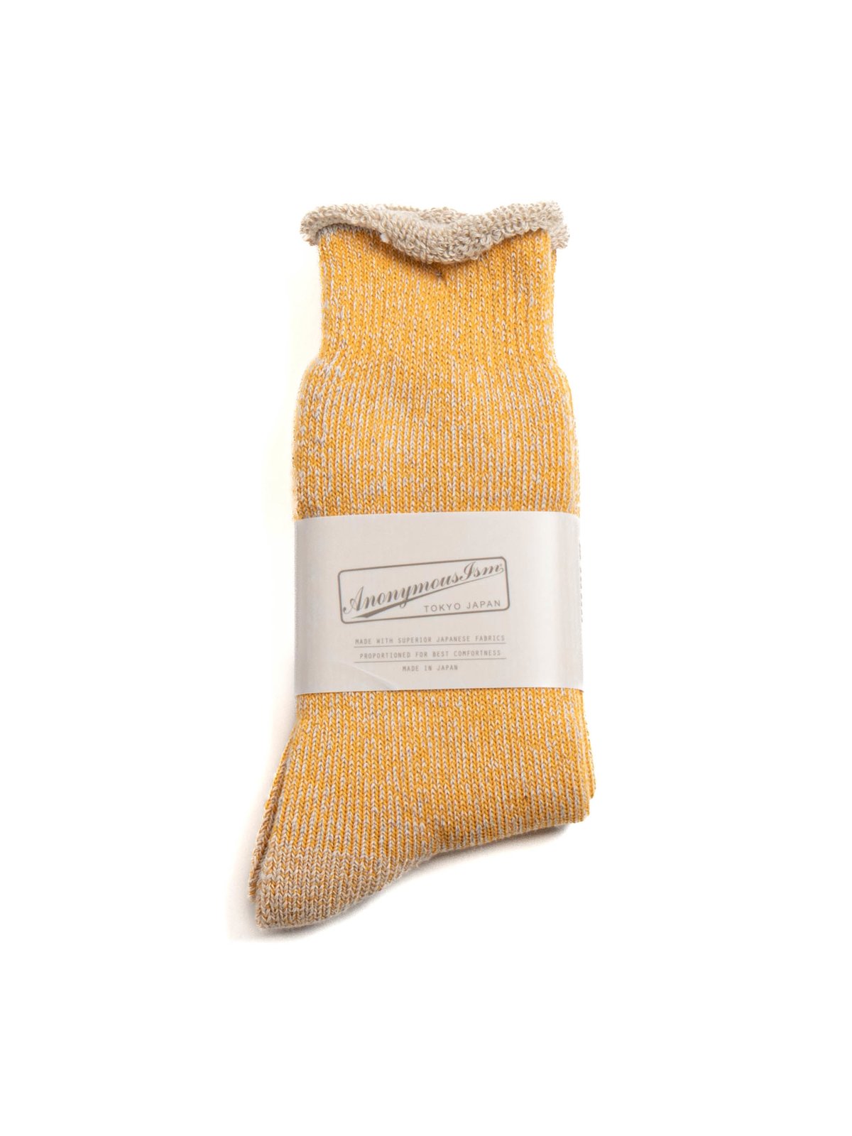 HEMP THICK PILE CREW MUSTARD - Image 1
