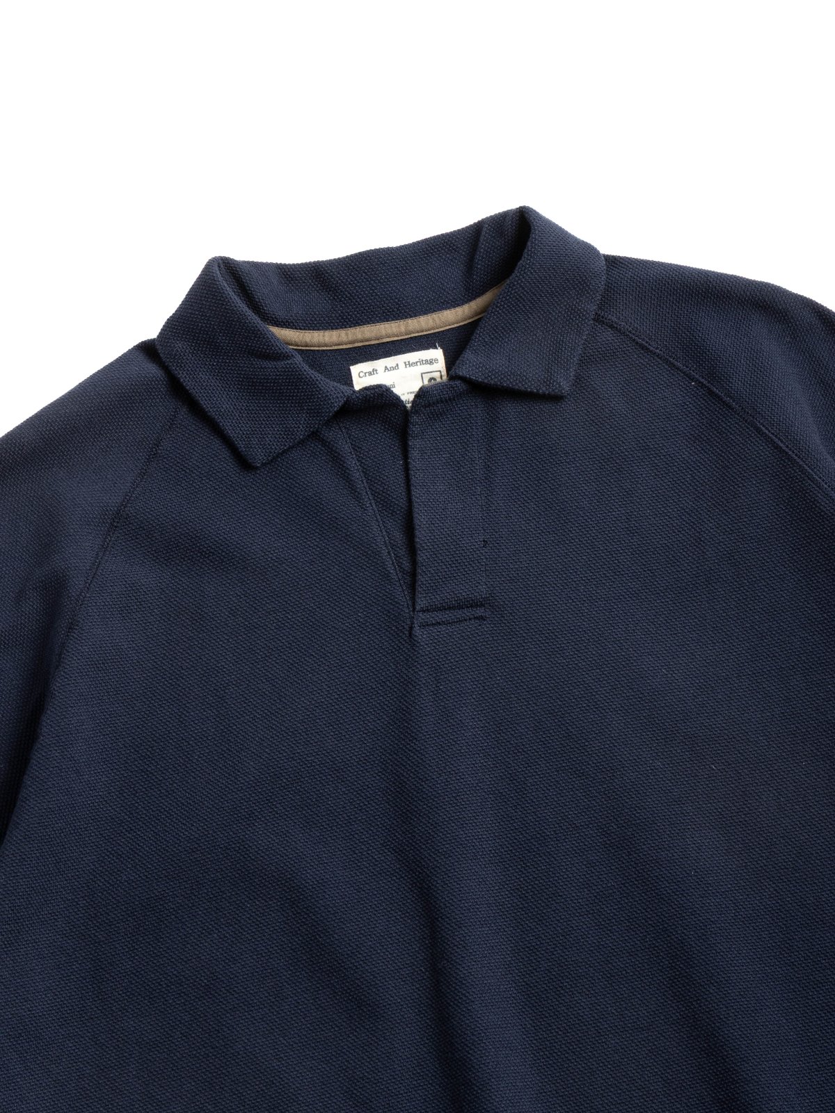 (KP2212ST) RAFFIA HEAVYWEIGHT PIQUE SKIPPER NAVY - Image 2