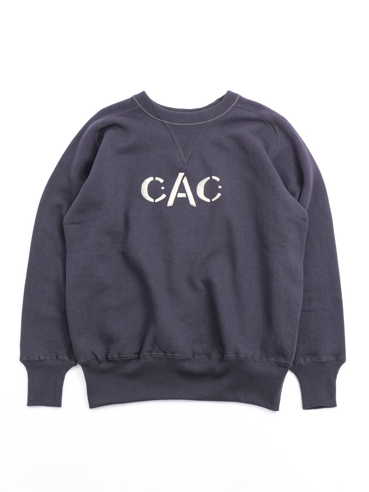LOT 404 CAC STENCILLED SWEATSHIRT D.NAVY - Image 1