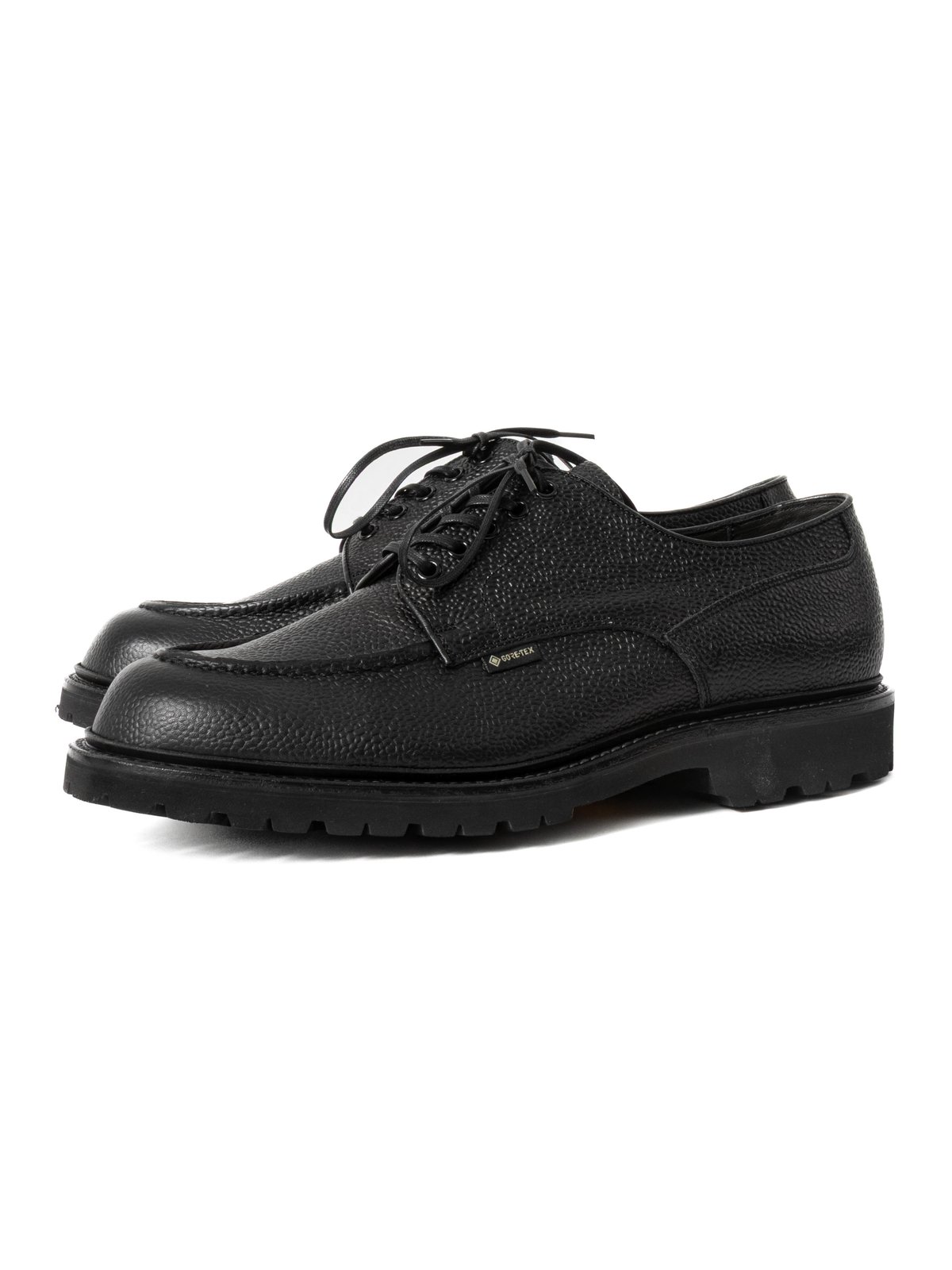 U–TIP DERBY SHOES GORE–TEX BLACK EMBOSSED - Image 2