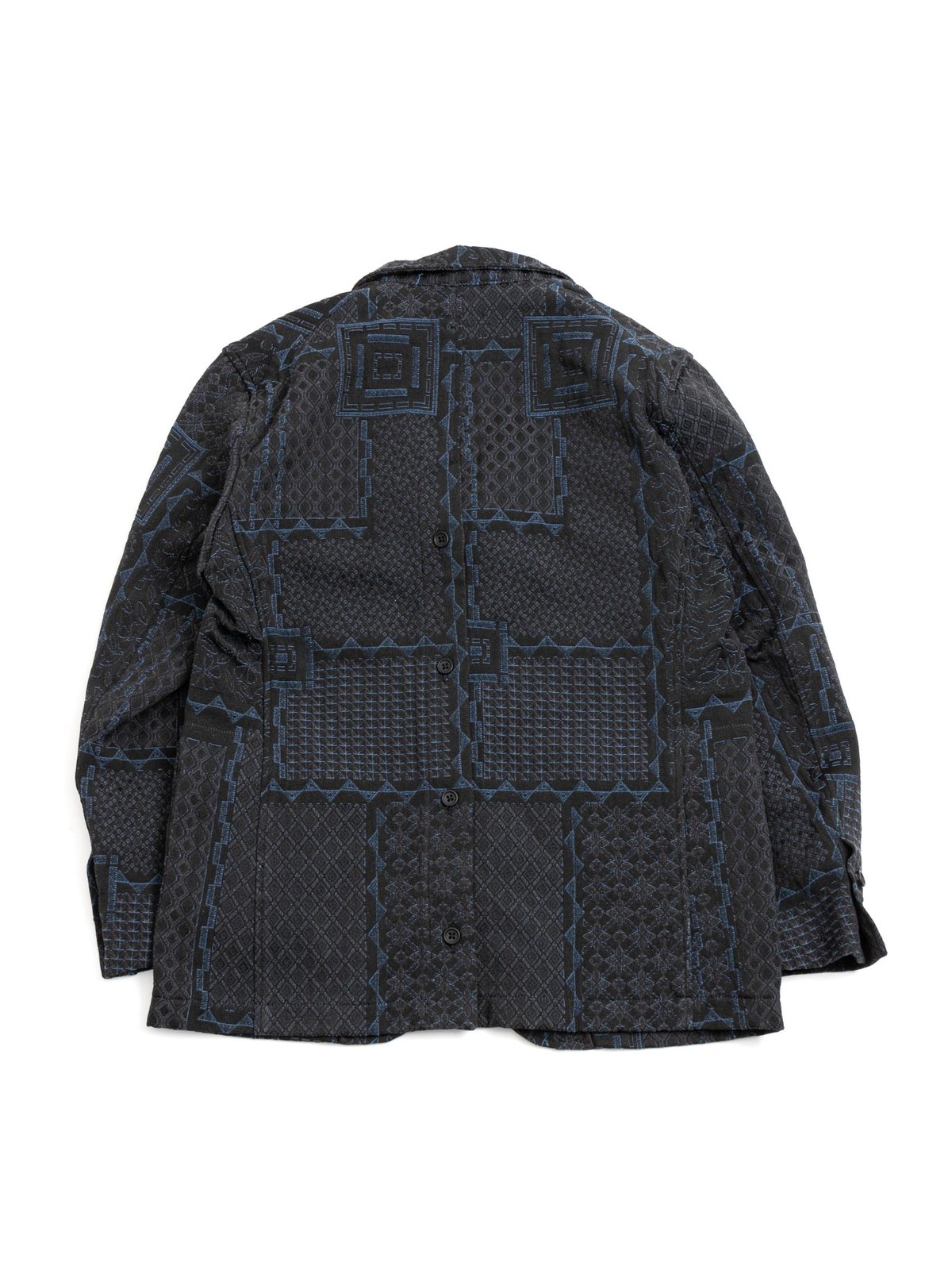 NB JACKET BLACK NAVY GEO JACQUARD - Image 6
