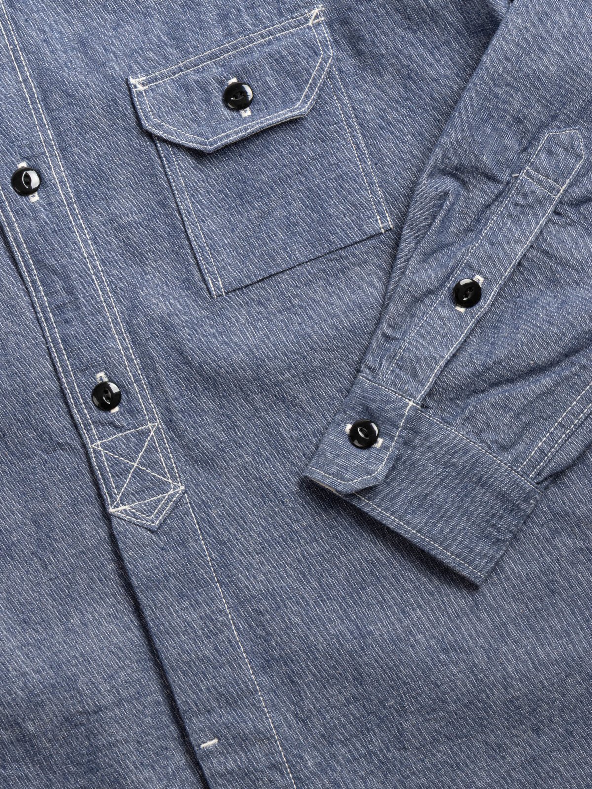 NO.5333A CHAMBRAY SHIRT BLUE - Image 3