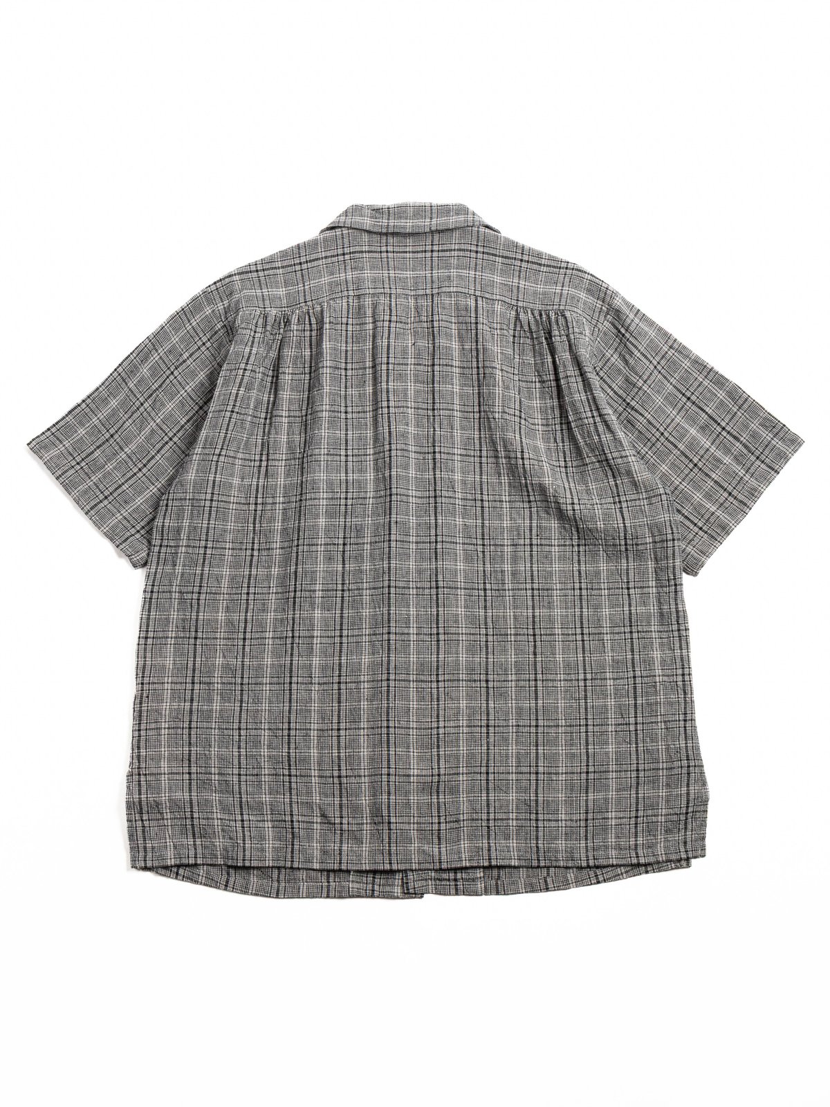 (SV&ndash;SH&ndash;033) LINEN OPEN COLLAR SHIRT GRAY - Image 4
