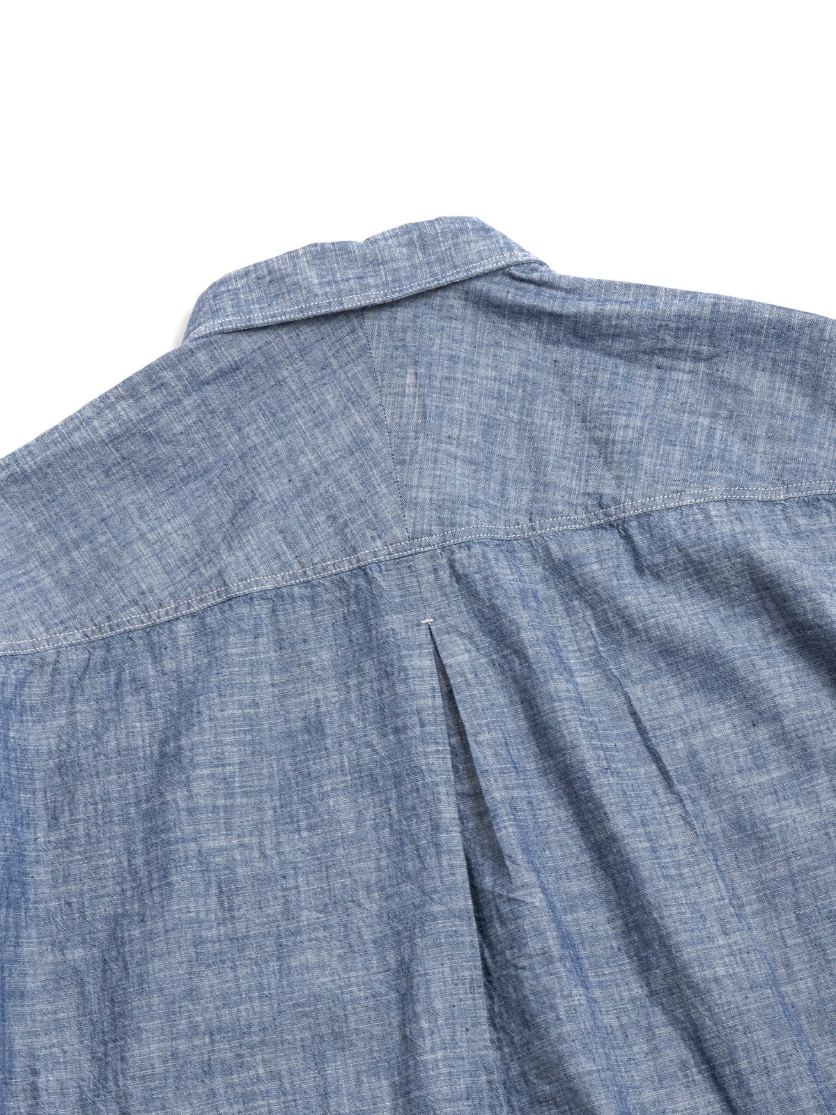 HORLISUN SELVEDGE DUNGAREE S/S SHIRT DARK NAVY - Image 2