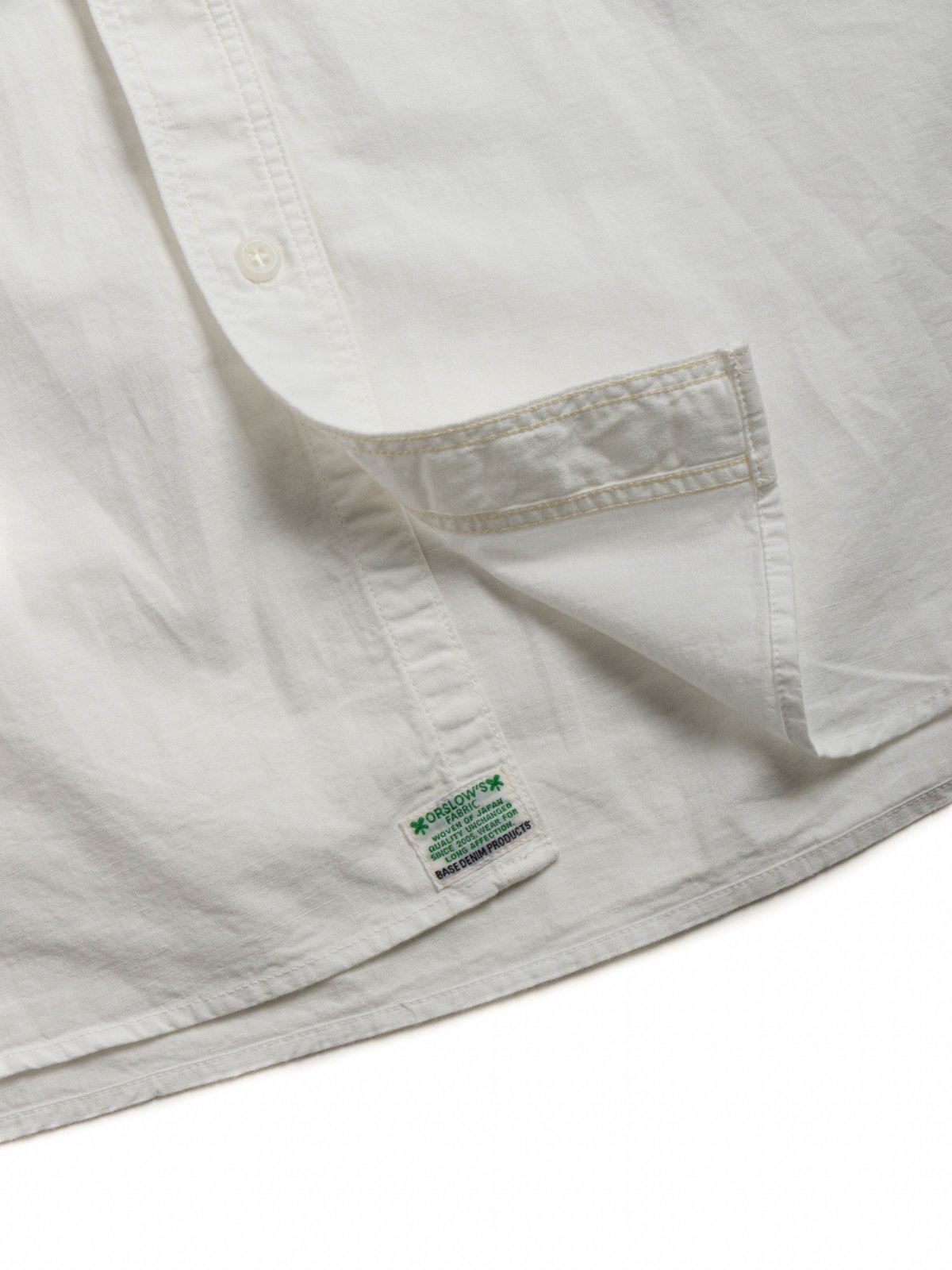 (LOT V8170)  S/S VINTAGE FIT CHAMBRAY WORK SHIRT WHITE - Image 3
