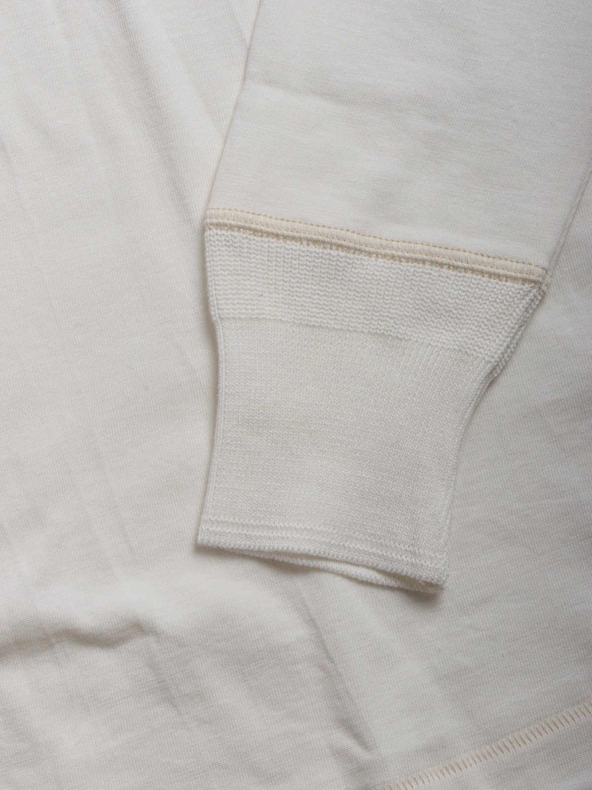 GOOD ORIGINALS 204 LONG SLEEVE HENLEY WHITE - Image 3