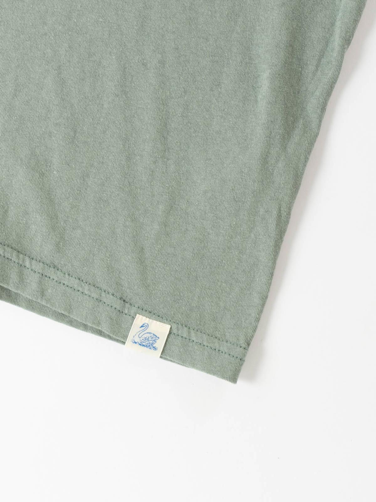 GOOD BASICS VINTAGE JERSEY T–SHIRT LIGHT ARMY - Image 3