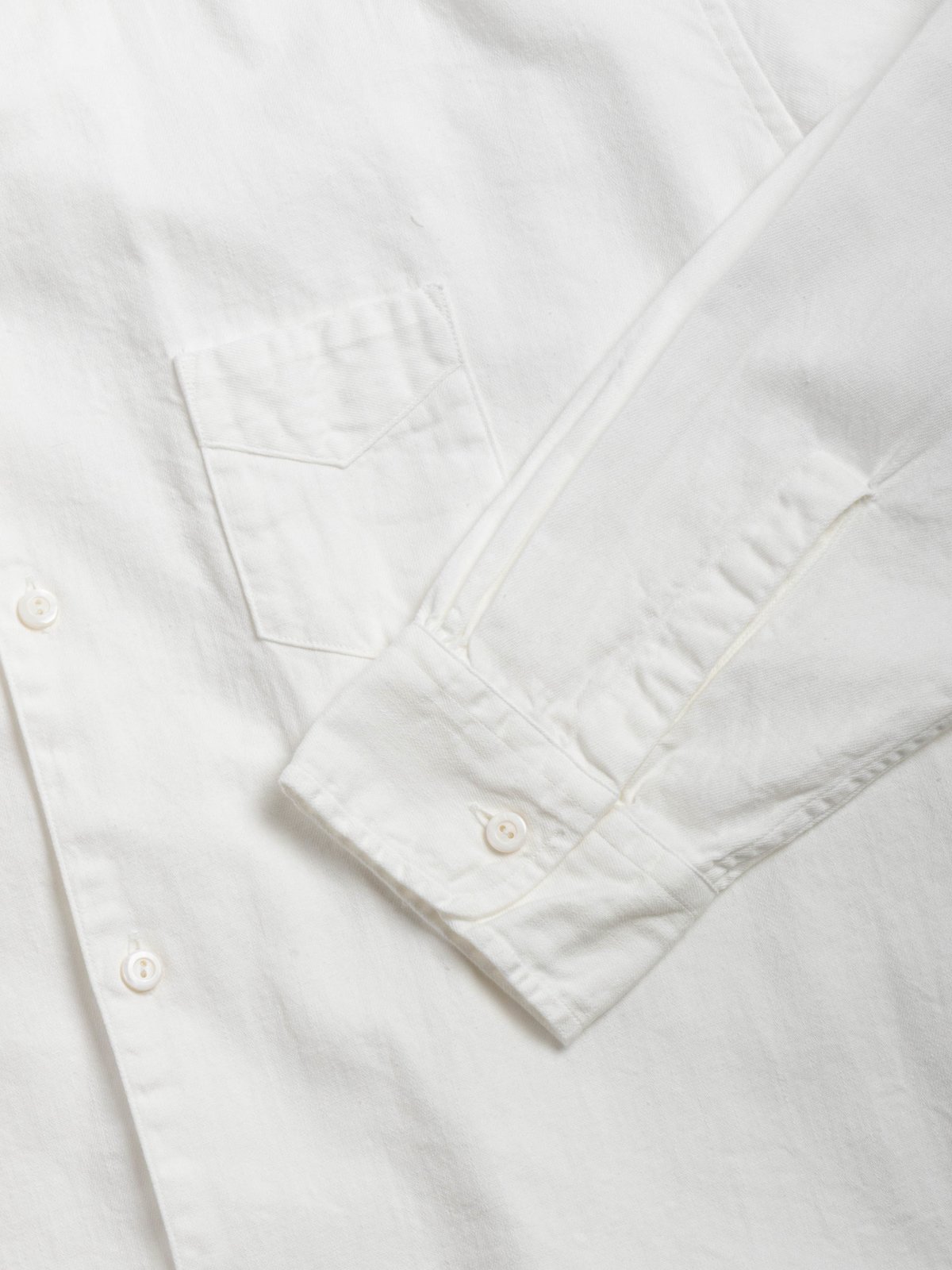 (3233&ndash;VTW) E&ndash;Z POST UNIVERSAL SHIRT / VINTAGE TWILL / WHITE - Image 4