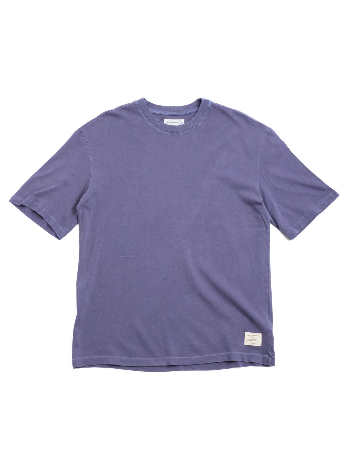 GOOD BASICS CTOS04 T–SHIRT WASHED OVERSIZED FIT PURPLE BLUE - Image 1
