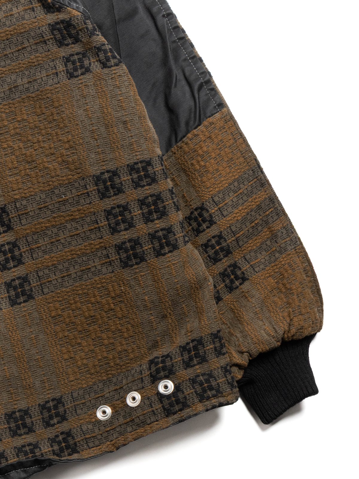 MALA REVERSIBLE JACKET FLIGHT NYLON & COTTON COVERLET SHALE - Image 3