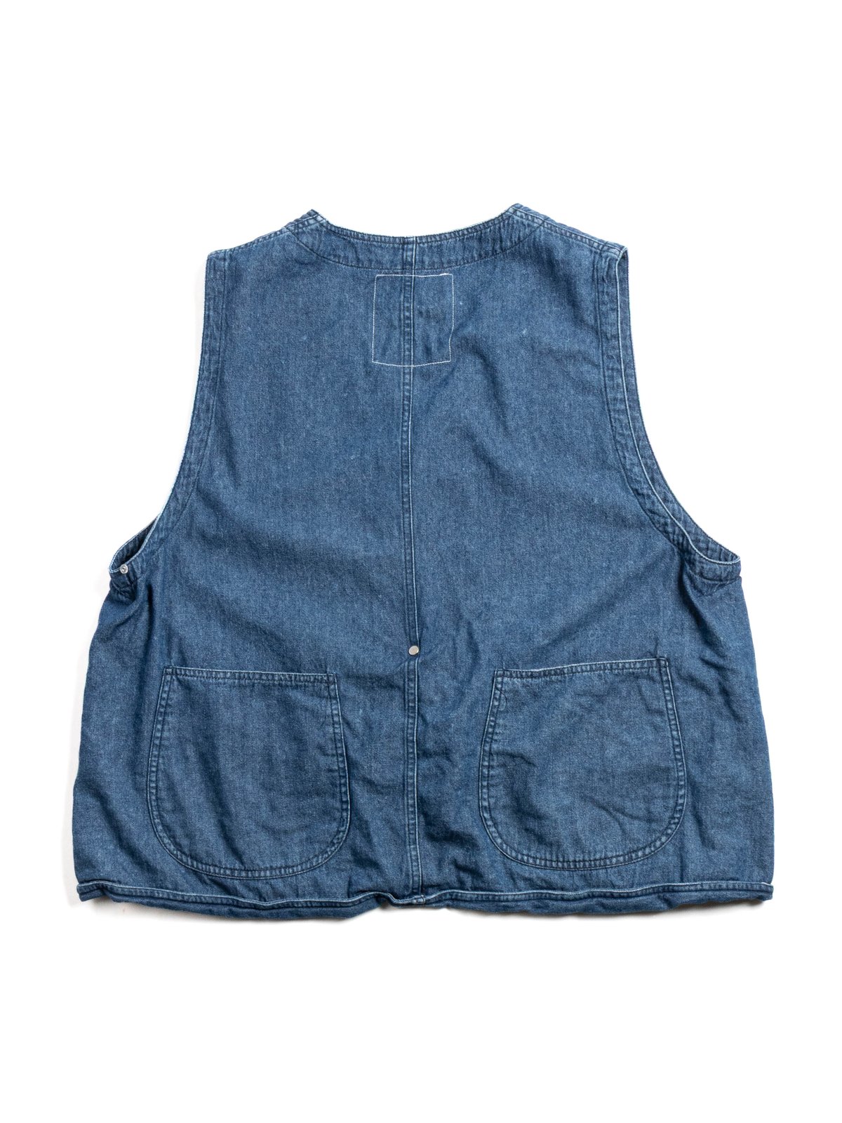 (09&ndash;D02) DENIM HUNTING VEST BLUE - Image 6