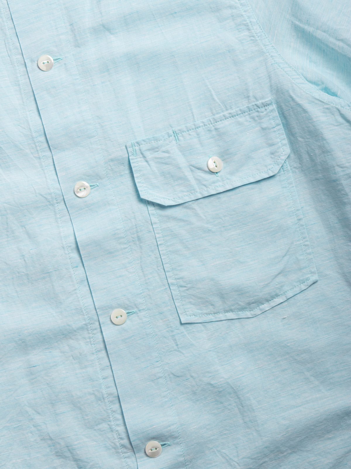 (CS011S) CORONA UTILITY FIELD SHIRT BLUE - Image 3