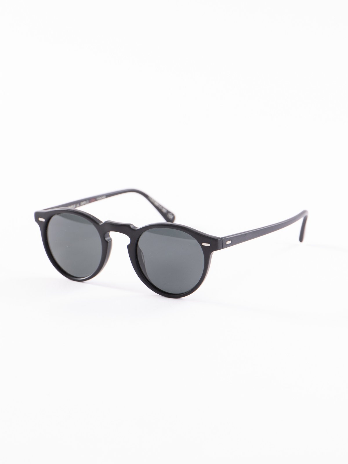 Semi–Matte Black/Dark Grey Polar Gregory Peck Sunglasses - Image 2