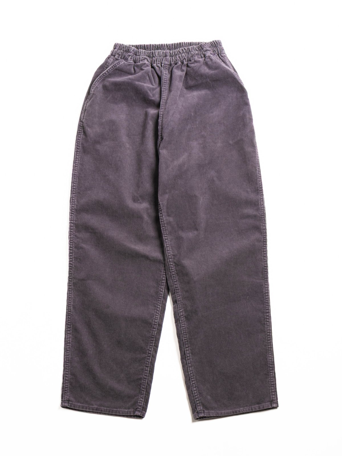 H.UNIT CORDUROY EASY PANTS (UW) GRAY - Image 1