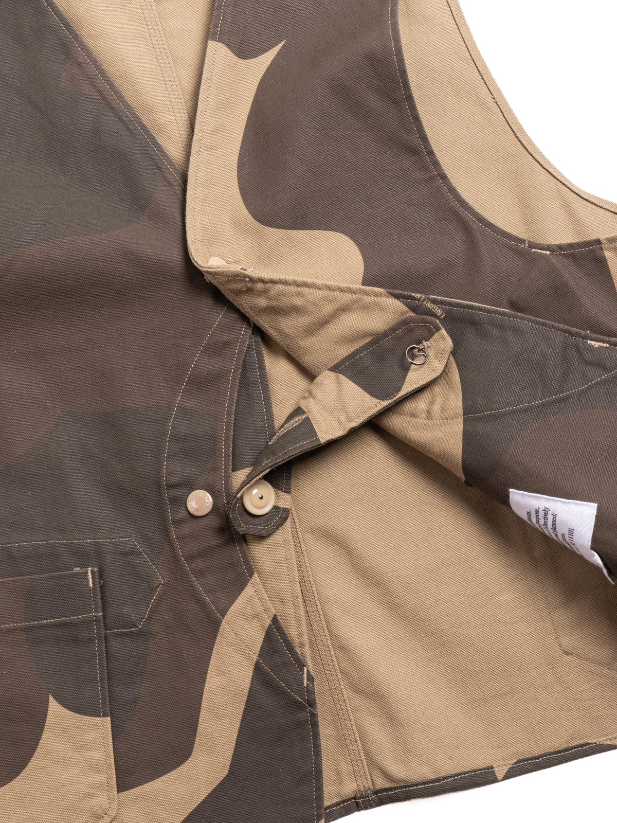 UPLAND VEST BROWN MAMMOTH DUCK CAMO CANVAS - Image 4