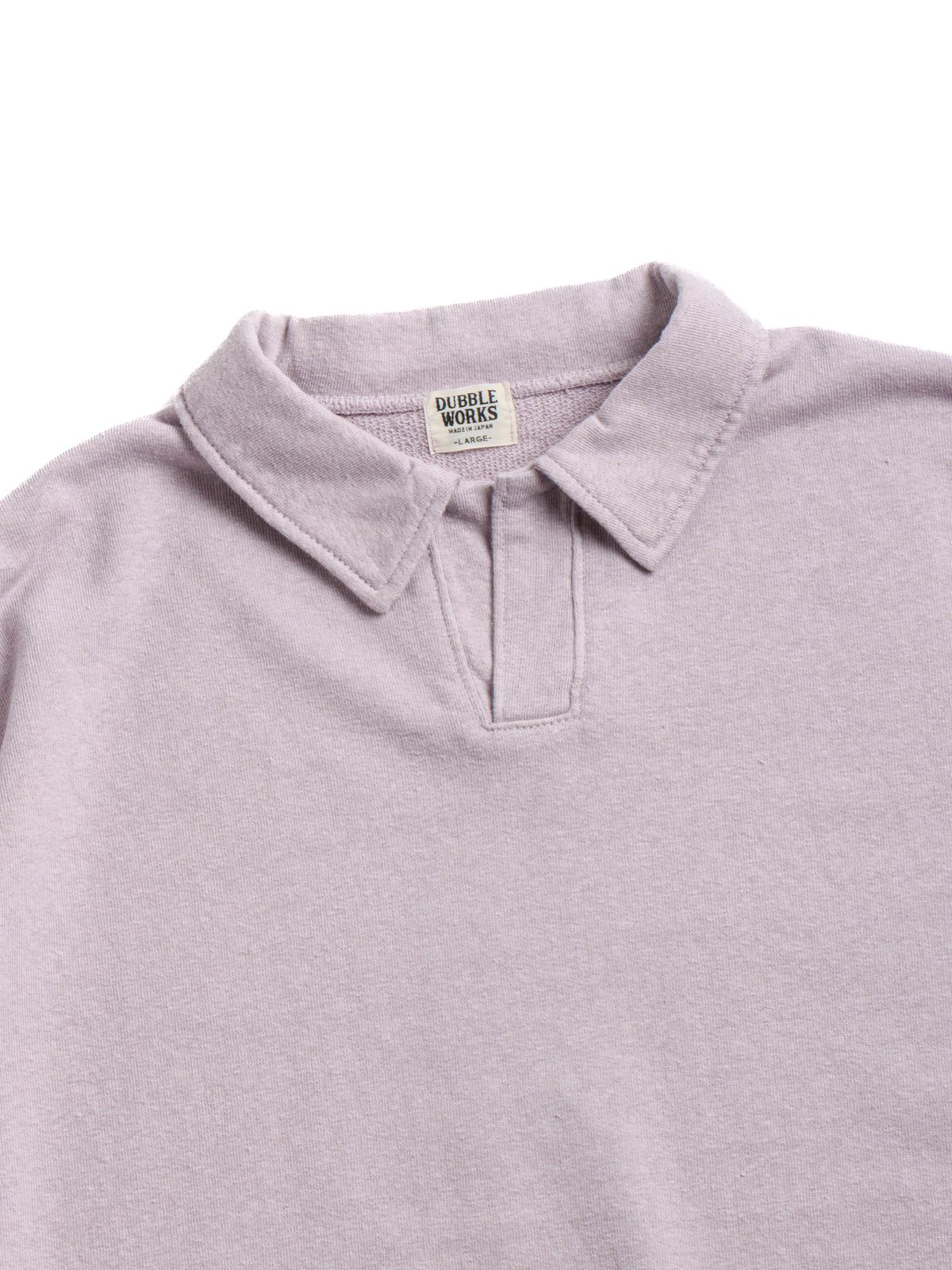 (LOT 74001) CUT OFF SLEEVE POLO SHIRT LAVENDER - Image 2