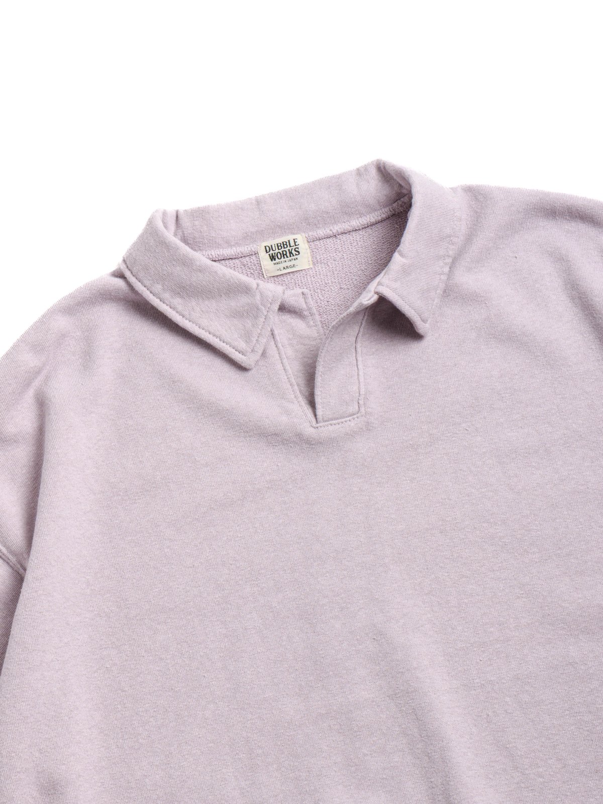 (LOT 74001) CUT OFF SLEEVE POLO SHIRT LAVENDER - Image 3