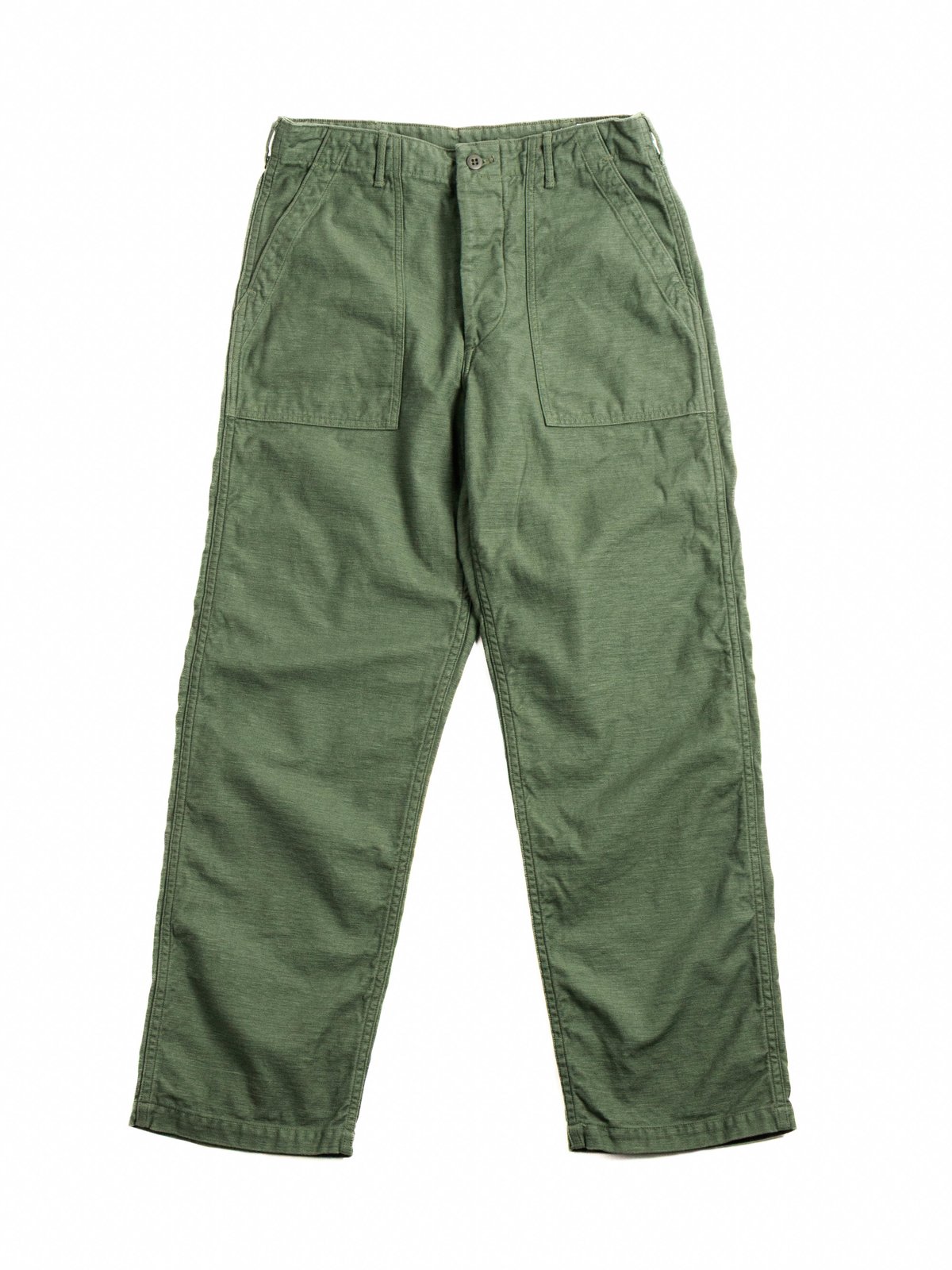 FATIGUE PANT (REGULAR FIT) REVERSE SATEEN GREEN - Image 1