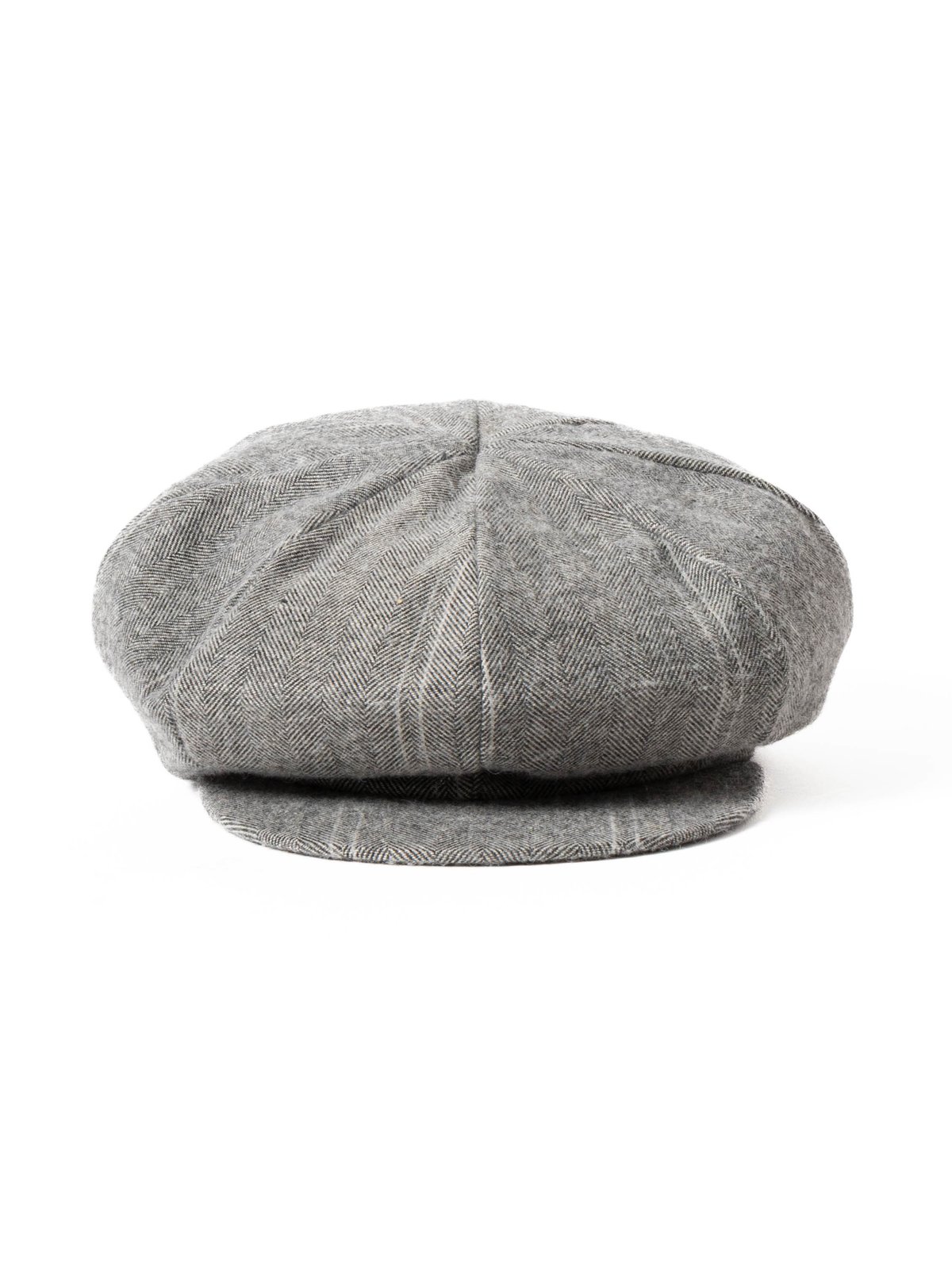 NEWSBOY CAP LT GREY WOOL STRIPED HB - Image 2