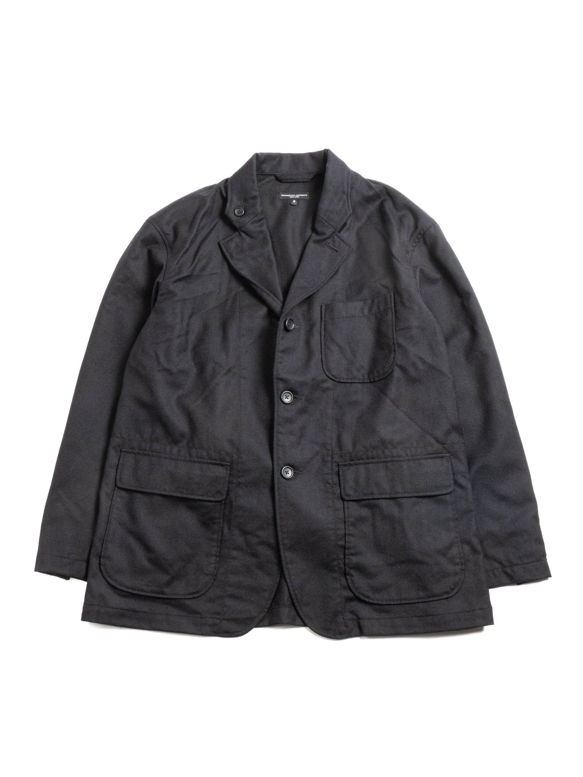 LOITER JACKET DK. NAVY HIGH COUNT WORSTED WOOL - Image 1
