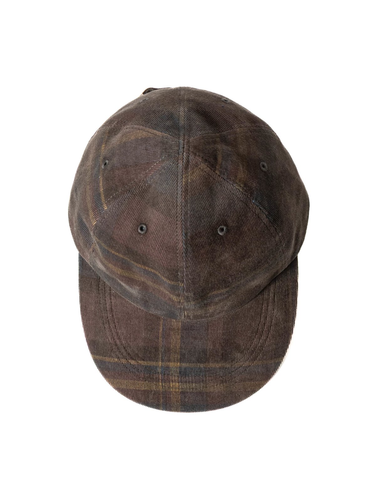 PLAID CORD CAP BROWN - Image 4