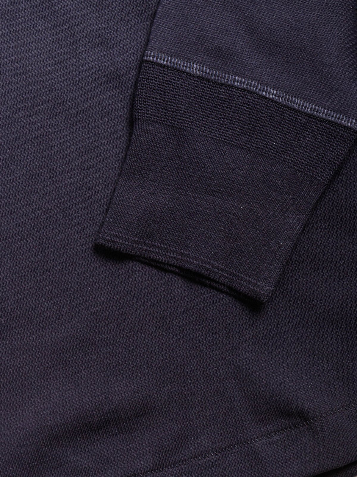GOOD ORIGINALS 206 LONG SLEEVE HENLEY NIGHT BLUE - Image 3