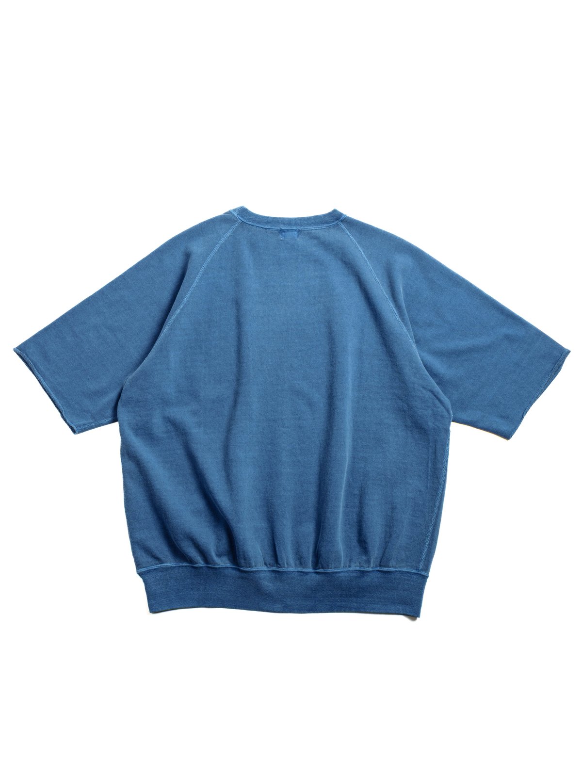 (LOT 74001PD) CUT OFF SLEEVE SWEAT SHIRT P.D. LIGHT INDIGO - Image 6