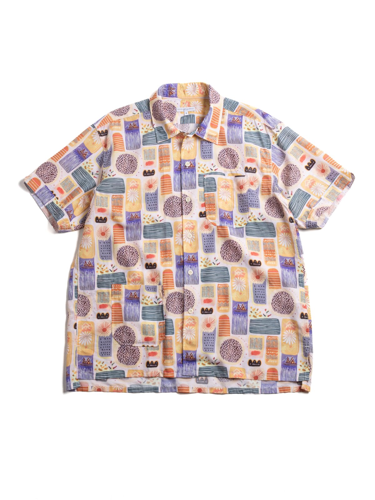 CAMP SHIRT MULTI COLOR TENCEL JAMAICAN PRINT - Image 1