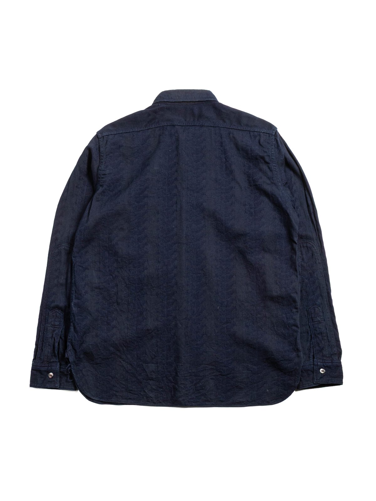(SSS26&ndash;01W) SENGEN JACQUARD WORK SHIRT INDIGO - Image 5